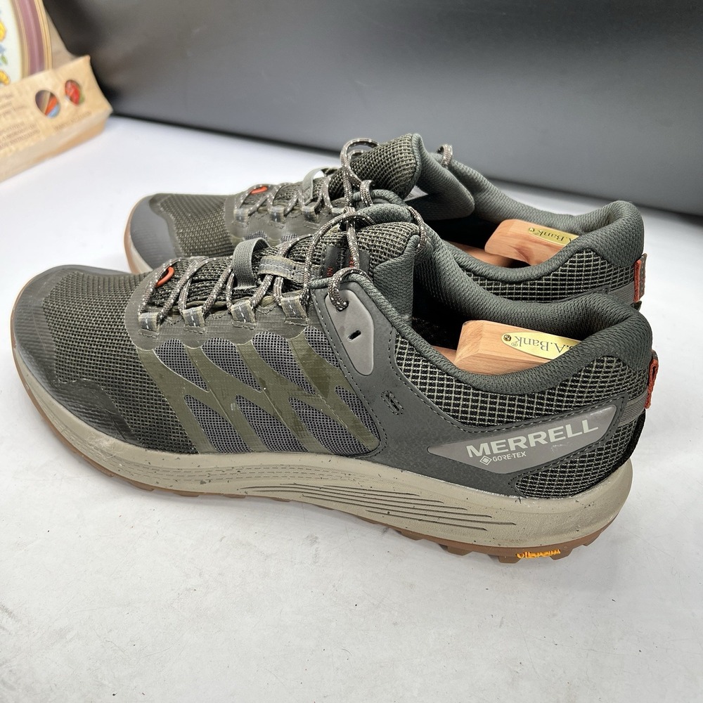 Merrell Nova 3 Gore-Tex Shoes Mens Size 14 Wide Hiking Camping Outdoors Green